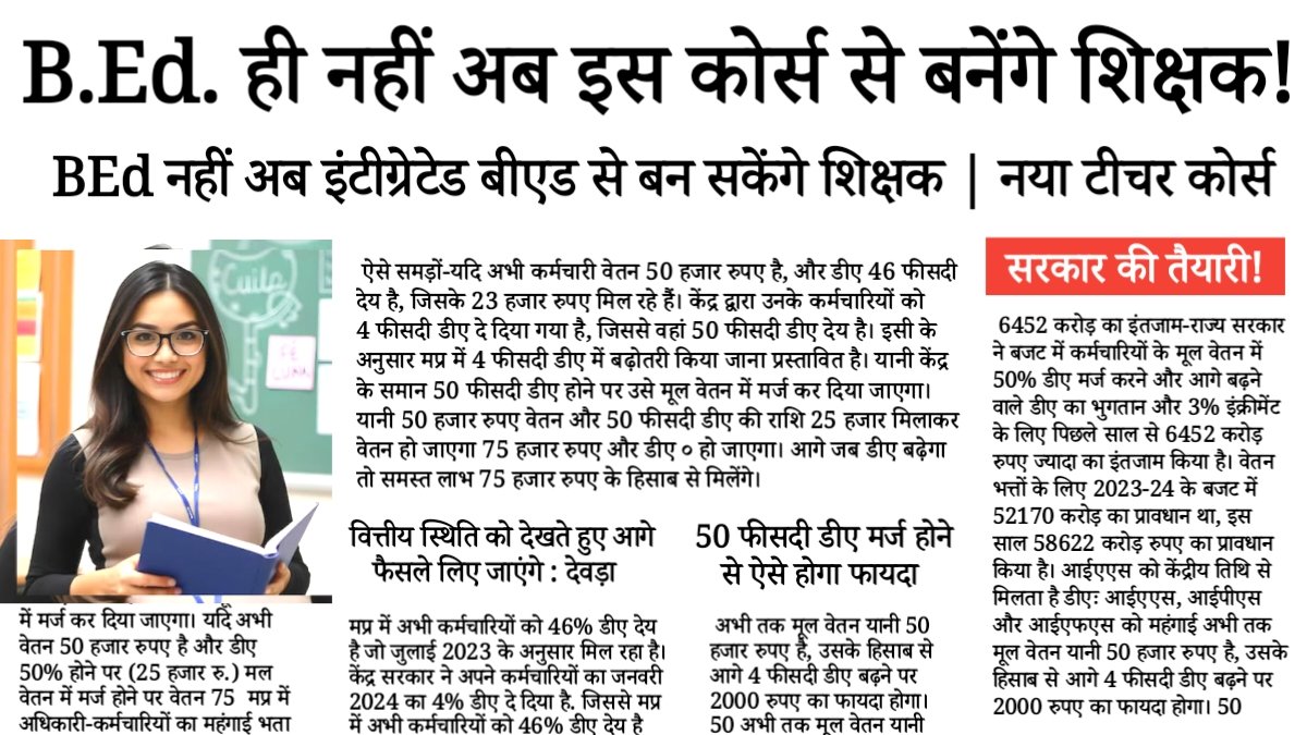 Integrated BEd Course