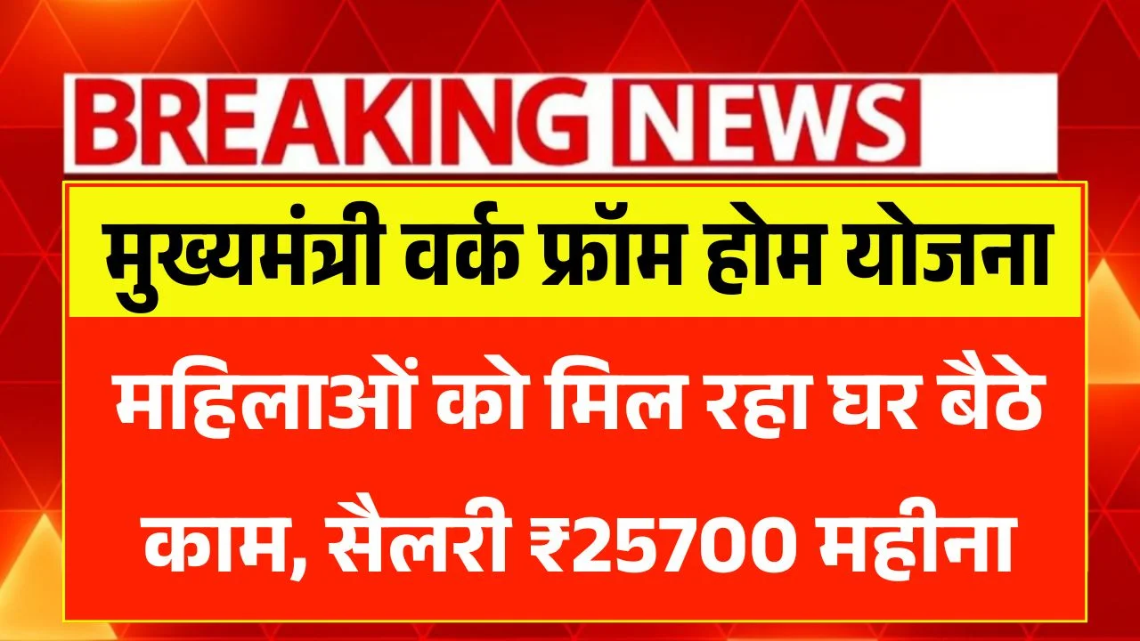 Mukhyamantri Work From Home Yojana 2026